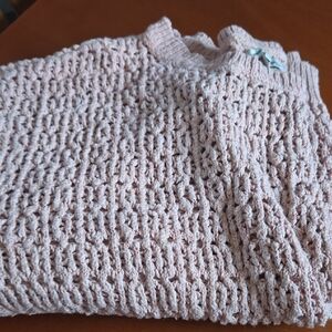 Women's Pink Knit Sweater Size Xl American Eagle  (Dusty Rose Color)